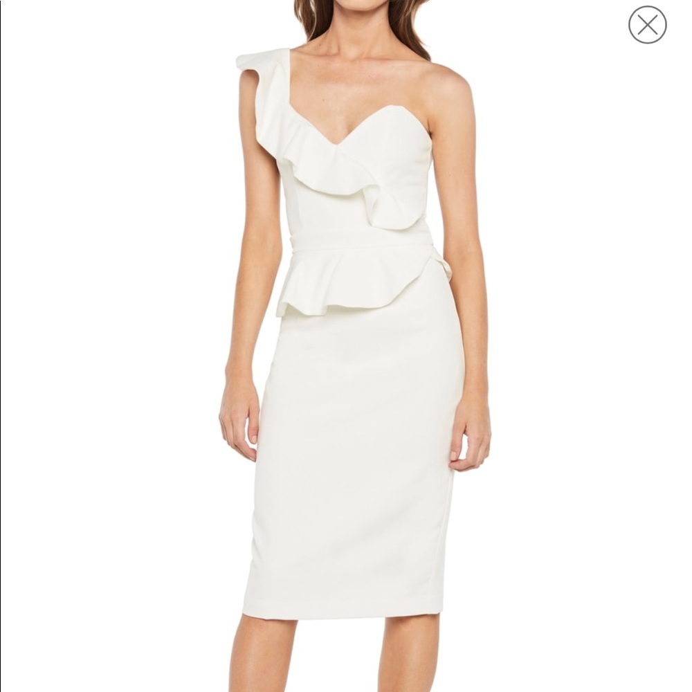 Bardot Camellia One-Shoulder Sheath Dress